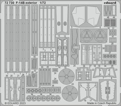 Eduard 72730 1/72 F-14B Exterior for Academy