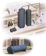 Walthers Cornerstone 3514 HO Industrial Storage Tanks Kit