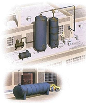 Walthers Cornerstone 933-3514 HO Scale Industrial Storage Tanks