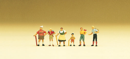 Preiser 79069 N Scale Family in the Allgau Figure Set