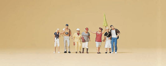 Preiser 79163 N Scale Tour Guide with Tourists Figure Set
