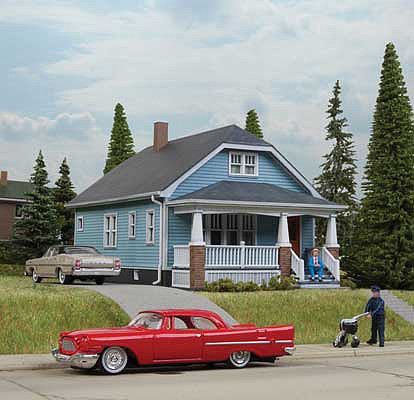 Walthers Cornerstone 933-3787 HO Scale American Bungalow -- Kit