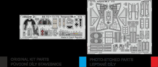 Eduard 73772 1/72 Aircraft- Tempest Mk V for ARX (Painted)