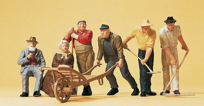 Preiser 45157 G Scale Pedestrians Rural Workers & Accessories