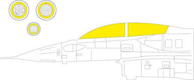 Eduard EX966 1/48 Mask F-16D Block 30/40/50 for Kinetic Canopy Mask
