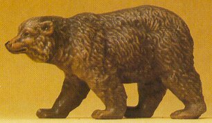 Preiser 47516 1/25 Scale Wild Animal Figures, 1/24 - 1/25 Scale Brown
