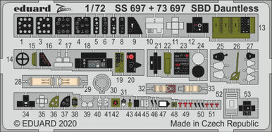 Eduard 73697 1/72 SBD Dauntless for Hasegawa (Pre-Painted)