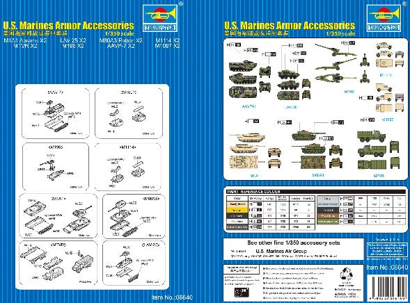 Trumpeter Scale Models 6640 1/350 US Marines Armor Accessories Set