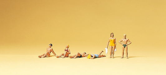 Preiser 79071 N Scale Bathers Standing Figure Set