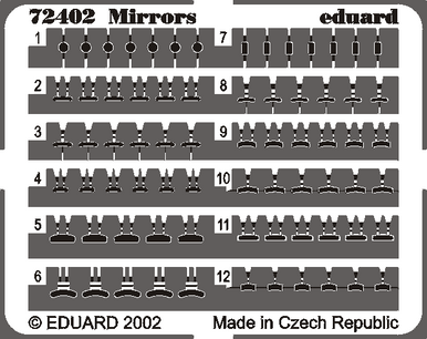 Eduard 72402 1/72 Mirrors