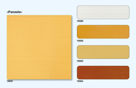 Preiser 19594 HO Scale Red-Brown Wall/Floor Paneling Kit, 3-Pack