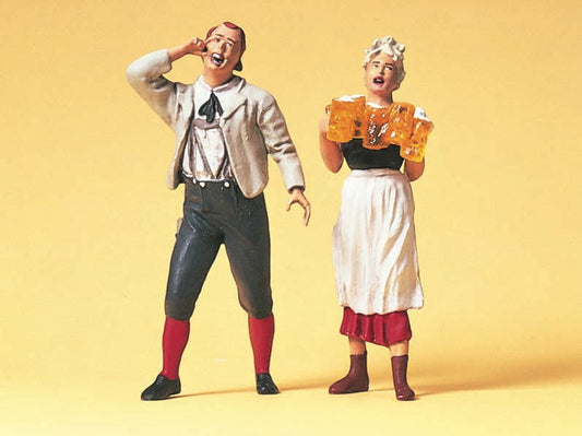 Preiser 45108 G Scale Waitress & Guest Figure Set