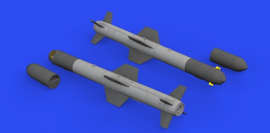 Eduard 648619 1/48 Aircraft- AGM84D Harpoon (Decals, Photo-Etch & Resin)