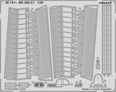 Eduard 491471 1/48 MS 406.C1 Photo Etched Set for DORA WINGS for DORA