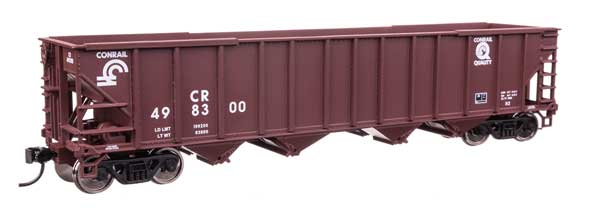 Walthers Mainline 57808 HO Scale 50' 100-Ton 4-Bay Hopper - Ready to Run -- Conr