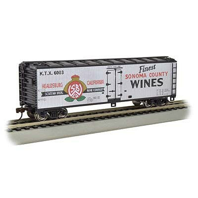 Bachmann 19808 HO Scale 40' Wood Reefer - Ready to Run - Silver Series(R) -- Sonoma Wine
