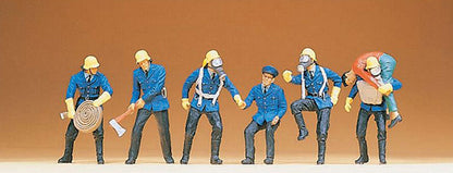 Preiser 14206 HO Scale Firemen Set #7 pkg(6)
