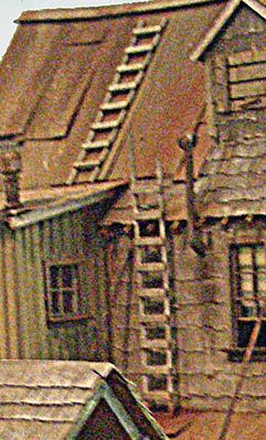 Bar Mills 4035 O Scale Wood Ladders - Kit -- 1-Story Tall pkg(4)