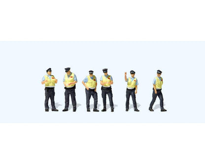 Preiser 10811 HO Scale German Federal Railroad DB Security pkg(6)