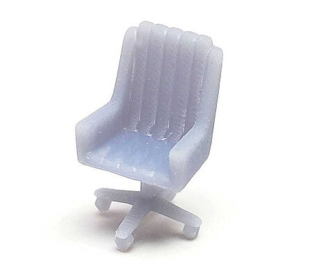 All Scale Miniatures 871975 HO Scale Desk Chair -- Unpainted 3D Printed Part