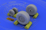 Eduard 648012 1/48 F-4C/D/E/F/G Wheels for Hasegawa (PE & Resin)