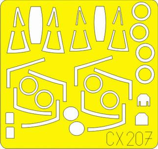Eduard CX207 1/72 Mask a-7 for Hobby Boss Canopy Mask Set