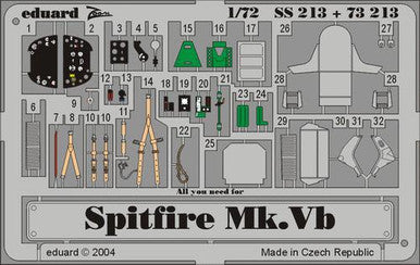 Eduard SS213 1/72 Spitfire Mk.Vb for Tamiya