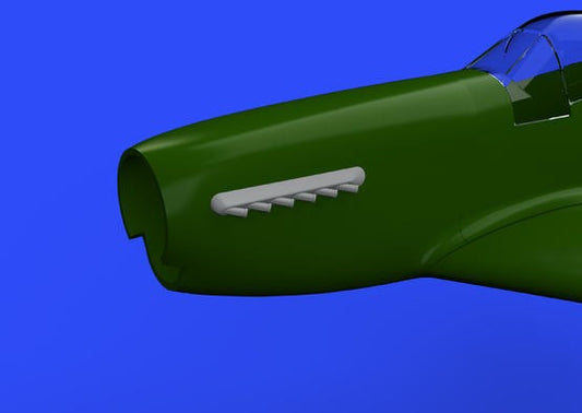 Eduard 648344 1/48 Aircraft- P51D Exhaust Stacks w/Fairing for ARX (Resin)