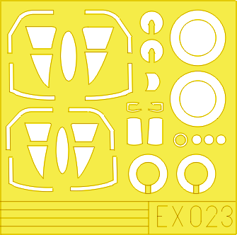 Eduard EX023 1/48 Paint Mask for HASEGAWA A-4E/F Canopy Mask Set