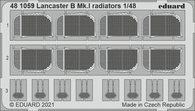 Eduard 481059 1/48 Lancaster B Mk. I Radiators for HKM