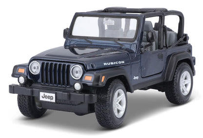 Maisto 31245MDBL 1/27 Jeep Wrangler Rubicon, Metallic Deep Blue