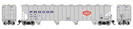 Rapido Trains 157003 HO Scale Unpx Procor Hopper 6-Pack