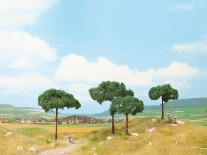 Noch 21992 All Scale Stone Pine Trees, 8.5 & 11.5 cm, Set of 2