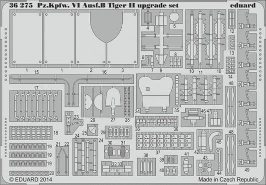 Eduard 36275 1/35 Armor- PzKpfw VI Ausf B Tiger II Upgrade Set for EDU
