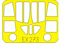 Eduard EX273 1/48 Paint Mask for HASEGAWA TA-4 Canopy Mask Set