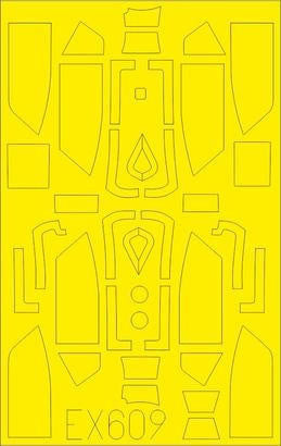 Eduard EX609 1/48 Mask Bf109G10 TFace Canopy Mask Set for EDU