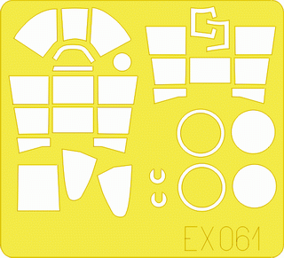 Eduard EX061 1/48 Paint Mask for TAMIYA F4U-1 Birdcage Canopy Mask Set
