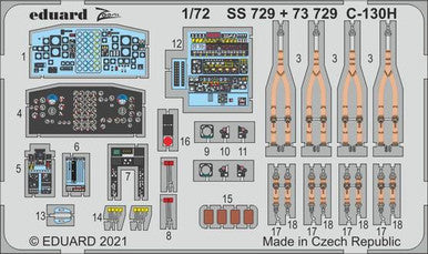 Eduard SS729 1/72 C-130H for Zvezda Photo Etch Detail Set