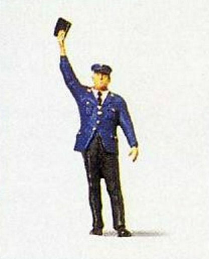 Preiser 28000 HO Scale Individual Figure - Railway Personel Conductor
