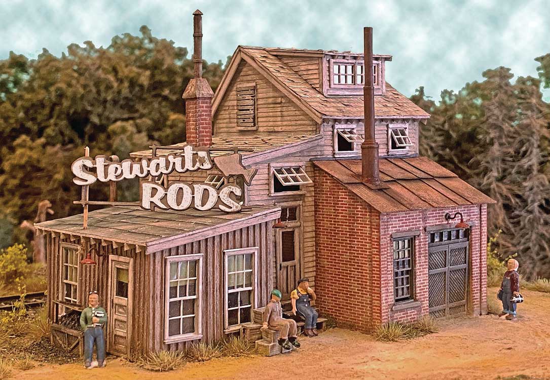 Bar Mills 192 HO Scale Laser-Cut Wood Kit -- Stewart's Rod's