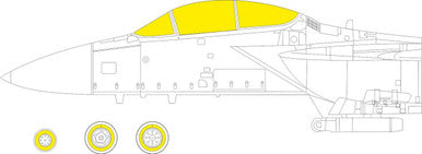 Eduard CX669 1/72 F-15J Mask for FINE MOLDS Canopy Mask Set