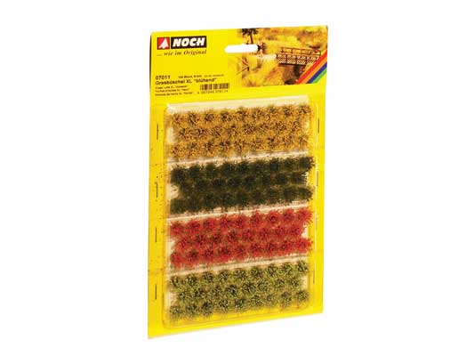 Noch 7011 All Scale Grass Tufts XL Blooming, 9mm, Pack of 104