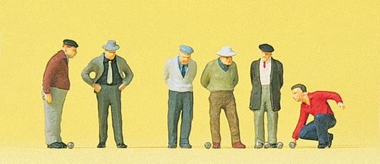 Preiser 10508 HO Scale Lawn Bowling / Boule Players Figures