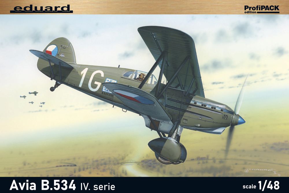 Eduard 8192 1/48 Avia B534 IV Series Czech BiPlane Fighter (Profi-Pack Plastic K