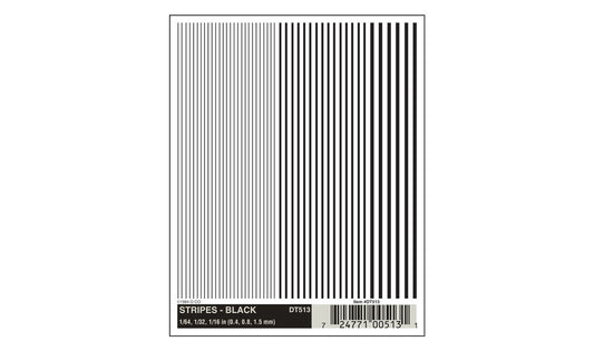 Woodland Scenics DT513 All Scale Stripes Black