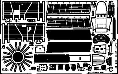 Eduard 48264 1/48 Nate for HSG Photo Etch Detail Set