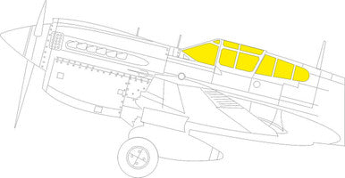 Eduard JX275 1/32 Mask P-40M for Trumpeter Canopy Mask Set