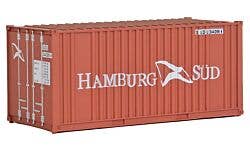 Walthers SceneMaster 949-8006 HO 20' Container Hamburg Sud