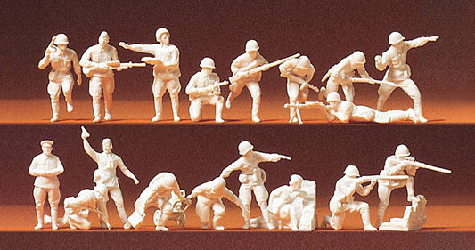 Preiser 16505 HO Scale Soviet WWII Guards Infantry Figure Set
