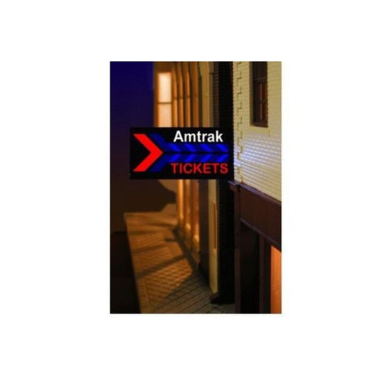 Miller Engineering 64811 O/HO Scale Amtrak Station Sign Left